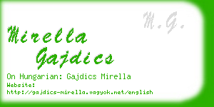 mirella gajdics business card